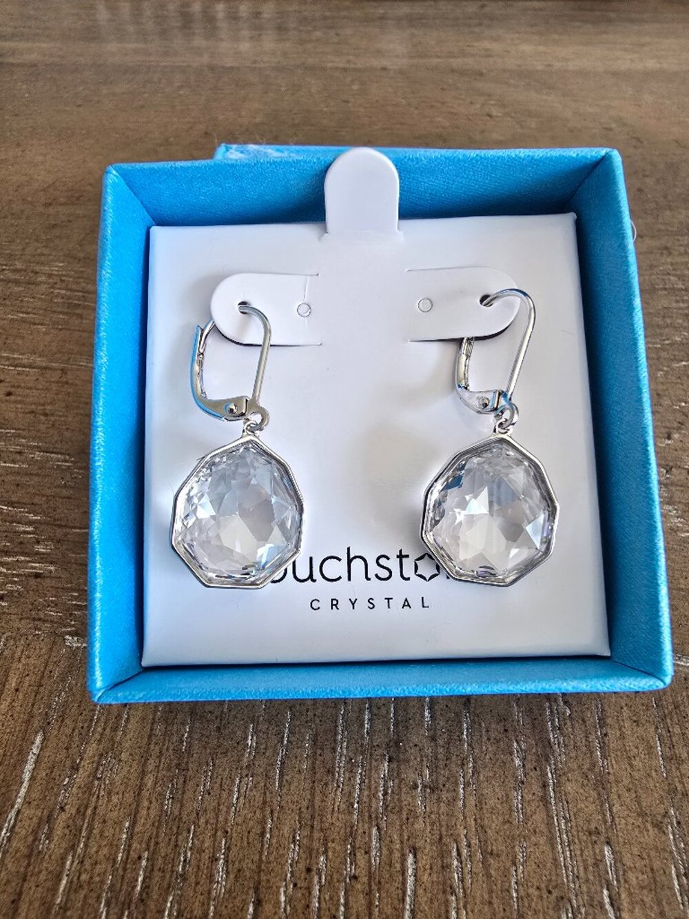 NWT Enchanted Earrings Touchstone Crystal by Swarovski